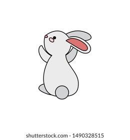 cute and little rabbit character