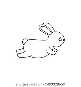 cute and little rabbit character