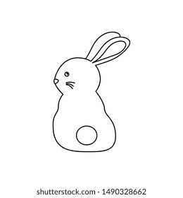 cute and little rabbit character