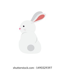 cute and little rabbit character