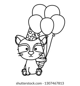 cute little raccoon character