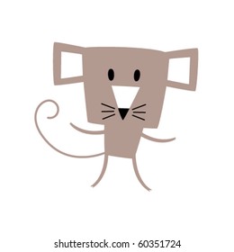 cute little rat doodle