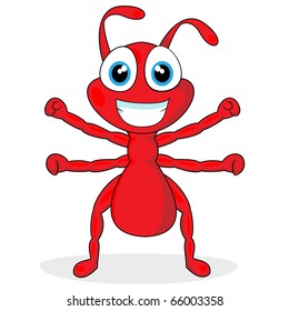 cute little red ant