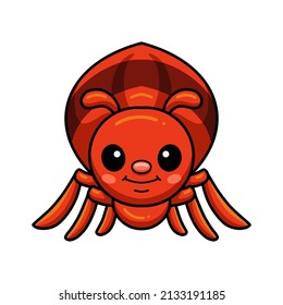 Cute little red ant cartoon