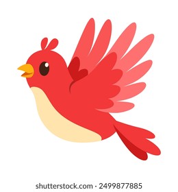 cute little red bird with good quality and good design