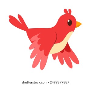 Pequeño pájaro rojo lindo con buena calidad y buen diseño