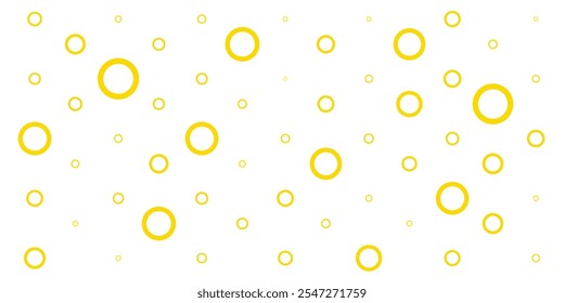 Cute little rings, bubbles in background. Festive cover. Gift wrapping. Vector illustration.
