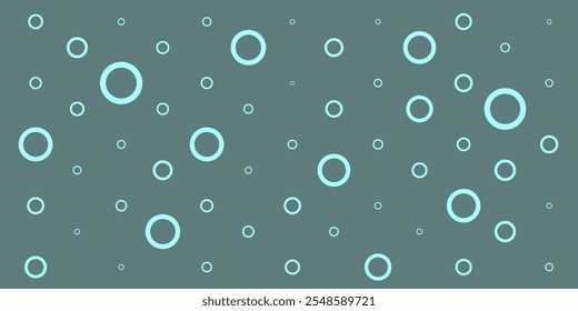 Cute little rings, bubbles in background. Festive cover. Gift wrapping. Vector illustration.