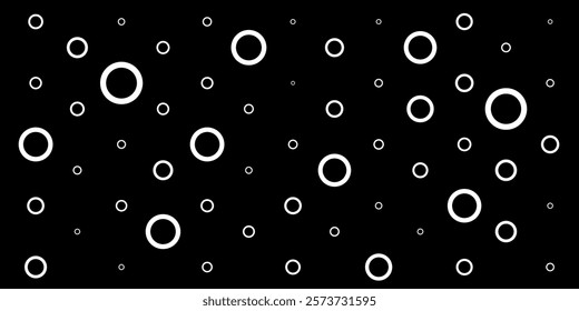 Cute little rings, bubbles in background. Festive cover. Gift wrapping. Vector illustration.