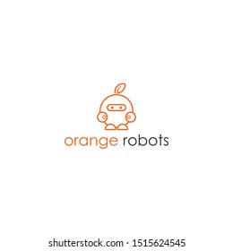 cute little robot monogram design vector illustration