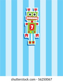 cute little robot tag