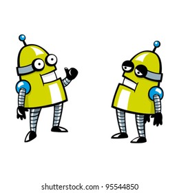 Cute little Robot. Vector illustration