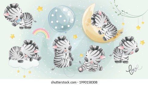 Cute Little Safari Zebra Collections 