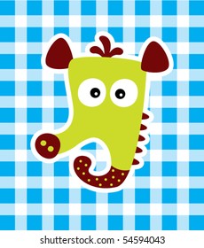 cute little seahorse tag