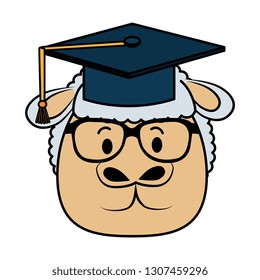 cute little sheep character