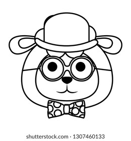 cute little sheep character