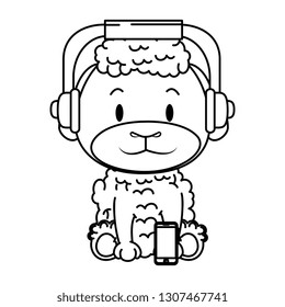 cute little sheep character