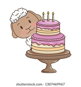 cute little sheep character