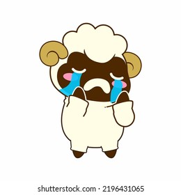 cute little sheep vector illustration, sheep vector