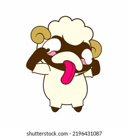 cute little sheep vector illustration, sheep vector