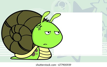 cute little snail cartoon expressions set in vector format very easy to edit 