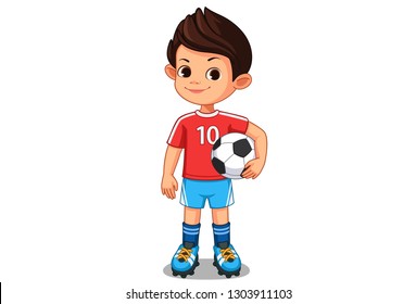 Cute little soccer player 3