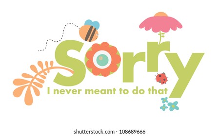 Cute little sorry card