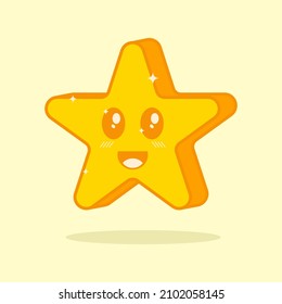 Cute kleine Star Cartoon Vektorgrafik