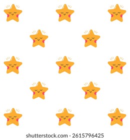 Cute little star pattern for children's clothing and textiles