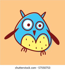cute little style owl
