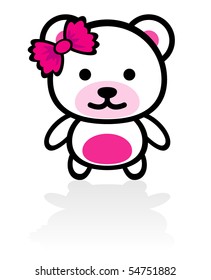 cute Little teddy bear girl