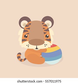 Cute little tiger.