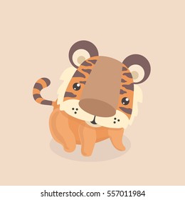 Cute little tiger.