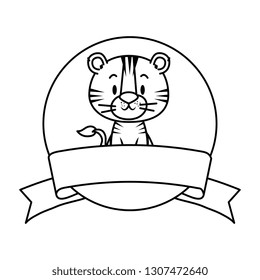 cute little tiger character