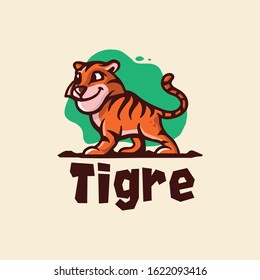 Cute little Tigre look enjoy and happy