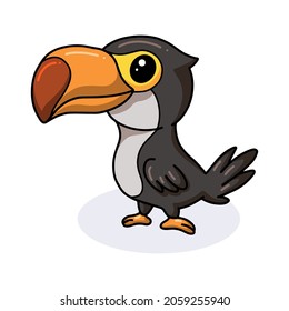 Cute little toucan bird cartoon