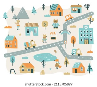 14,418 Doodle town map Images, Stock Photos & Vectors | Shutterstock