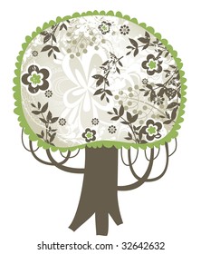 design de árvore pequena bonito