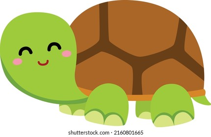 Cute Little Turtle Clipart Vector Stock Vector (Royalty Free ...