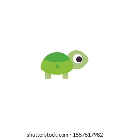 cute little turtle logo design. turtle symbol.