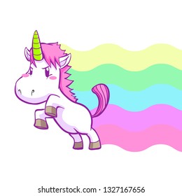 cute little unicorn background