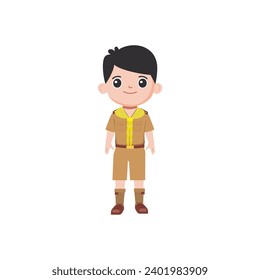 linda niña vectorial pose en linda ilustración de ropa