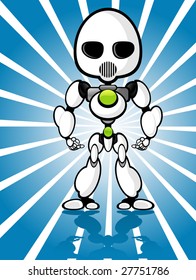 Cute little vector robots