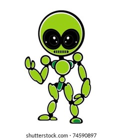 Cute little vector robots