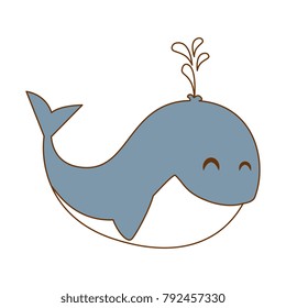 cute little whale icon