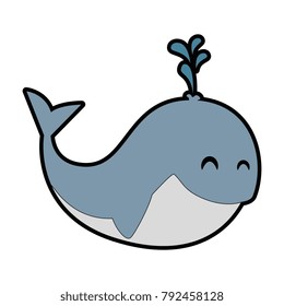 cute little whale icon