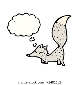 cute little wolf cartoon