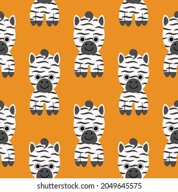 Pequeño patrón vectorial de impresión de cebra. La ilustración se puede usar como papel para carteles, tarjetas, camisetas.