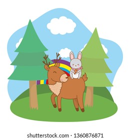cute littles animals cartoon