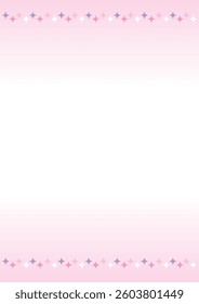Cute and lively border background illustrationCute and lively border background illustration